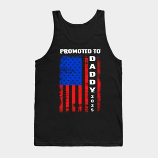 Patriotic Mens Promoted To Daddy Est 2024 First Time Dad Gift For Men Father day Tank Top